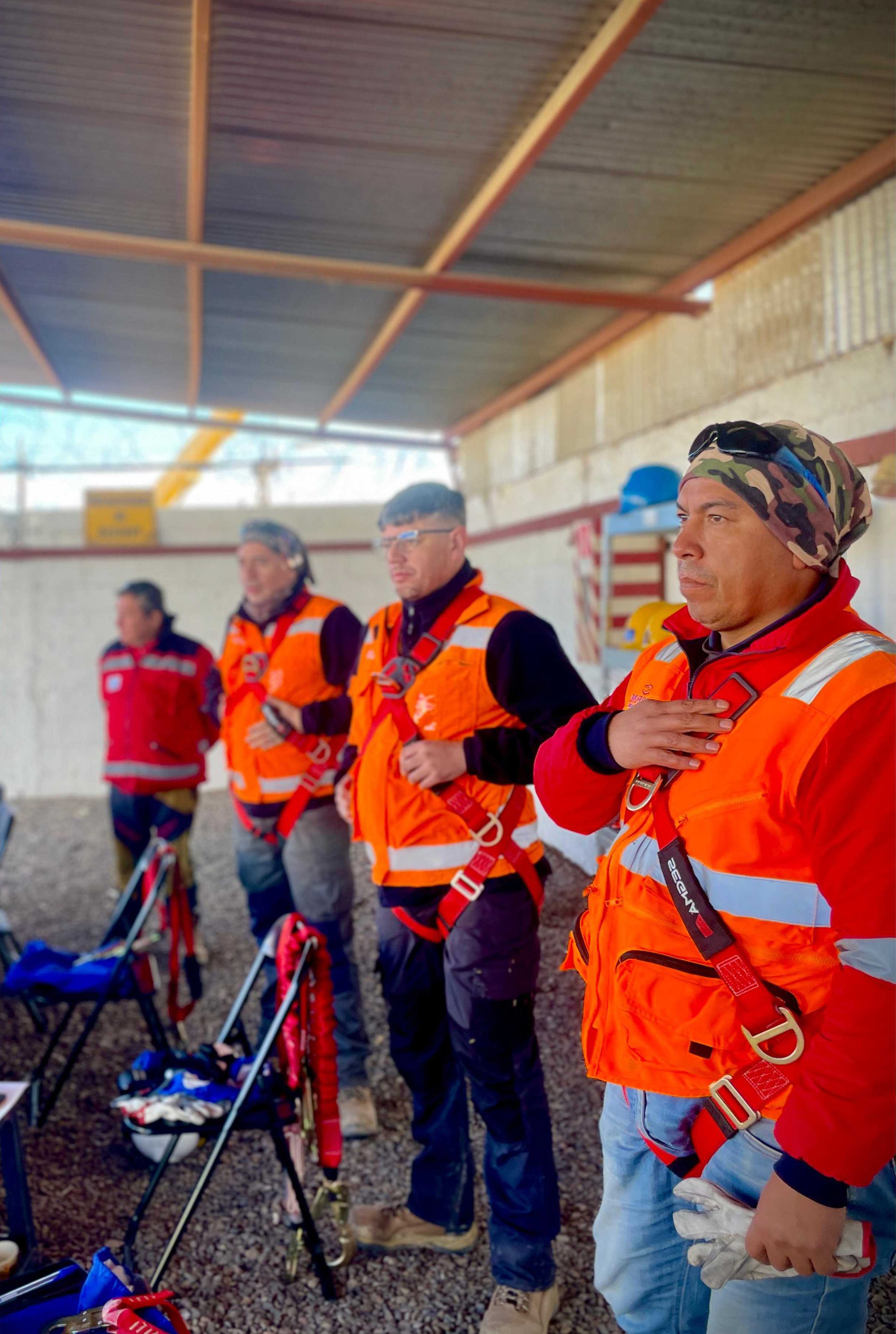 Equipo en capacitación