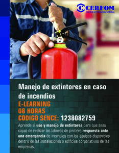 Manejo de extintores en caso de incendios