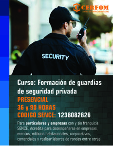 Formación de guardias de seguridad privada