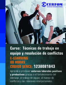 Técnicas de trabajo en equipo y resolución de conflictos