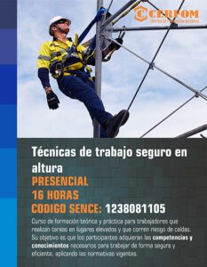 Tecnicas de trabajo seguro en altura