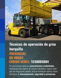 Tecnicas de operación de grua horquilla