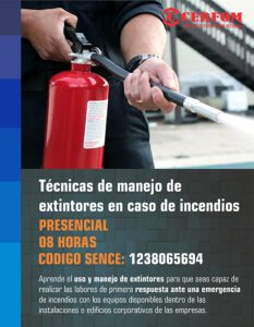Tecnicas de manejo de extintores en caso de incendios