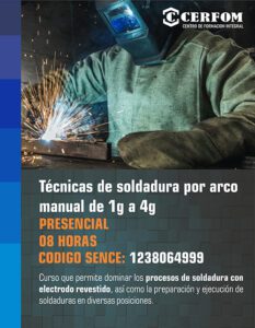 Técnicas de soldadura por arco manual de 1g a 4g