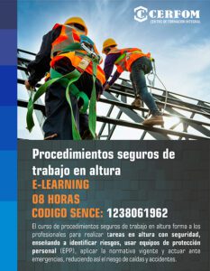 Procedimientos seguros de trabajo en altura