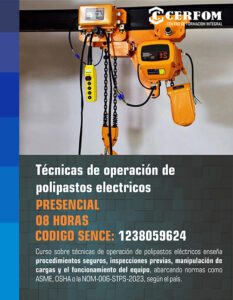 Técnicas de operación de polipastos eléctricos